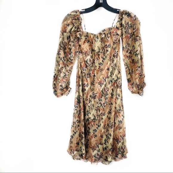 Haute Hippie My Amour Floral-Print Silk Dress - Picture 4 of 6